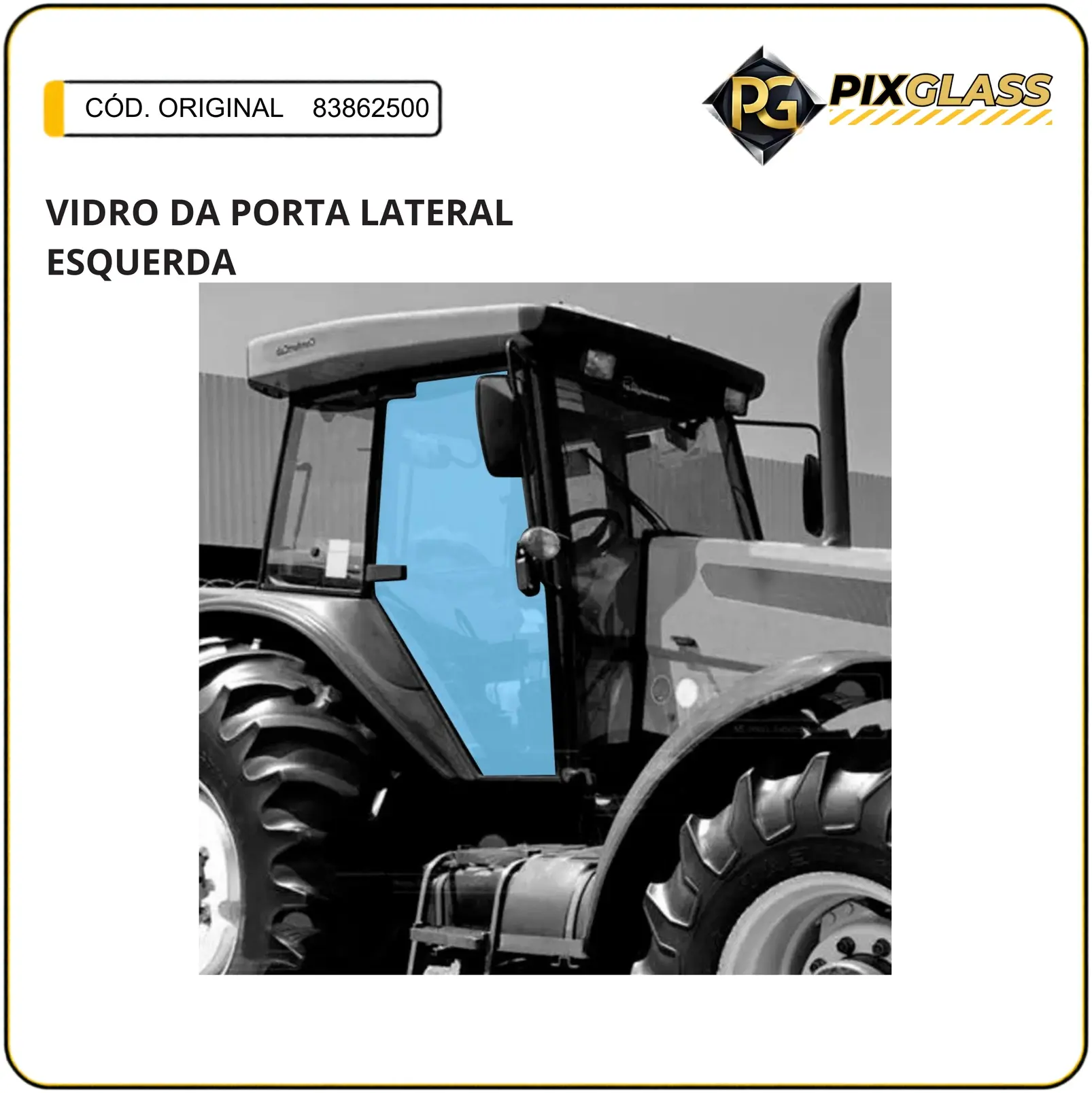 Vidro DA Porta Lateral Direita