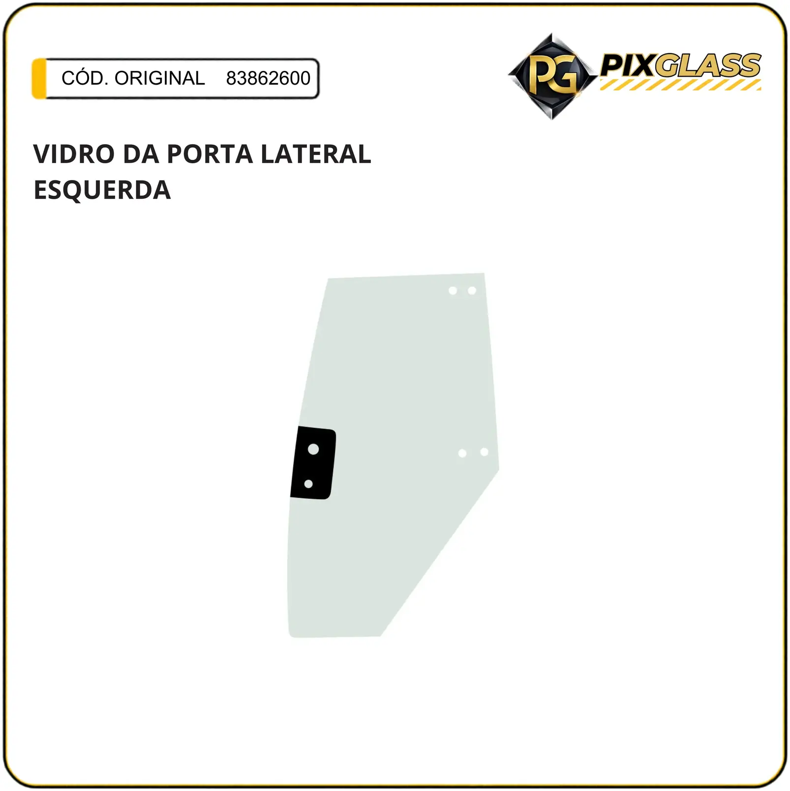 Vidro DA Porta Lateral Esquerda